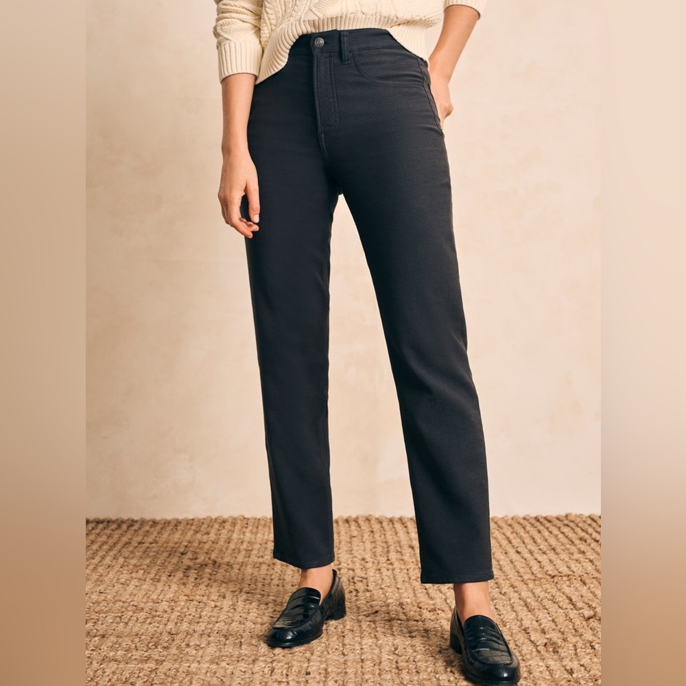NWT Faherty Brand Stretch Terry 5-Pocket Pant